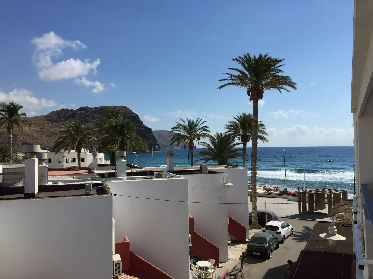 El mar y Cerro Negro en Las Negras